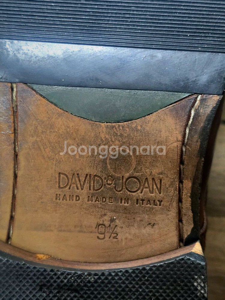 미국 David & Joan 브라운 옥스포드 슈즈 (Hand Made in Italy / US 9.5 사이즈)--3