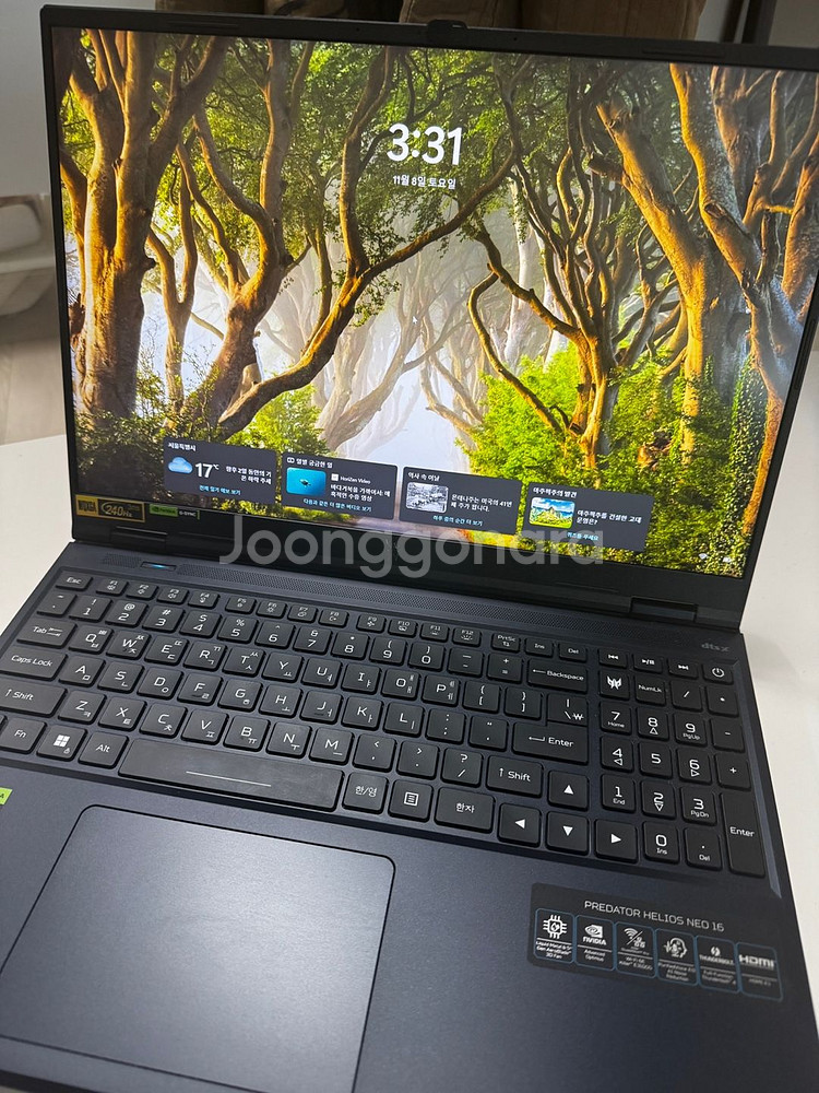프레데터 헬리오스 네오 V16 16인치 게이밍 노트북 (PHN16-72-55XV)--0