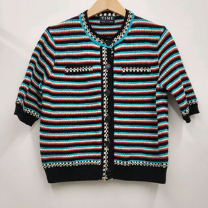 타임 반팔 니트 가디건