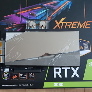 기가바이트 RTX 3080 Extreme WB 그래픽카드 팝니다