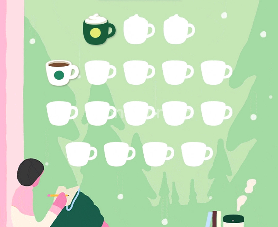 (일괄)스타벅스 프리퀀시 미션 1개+일반 1개--0