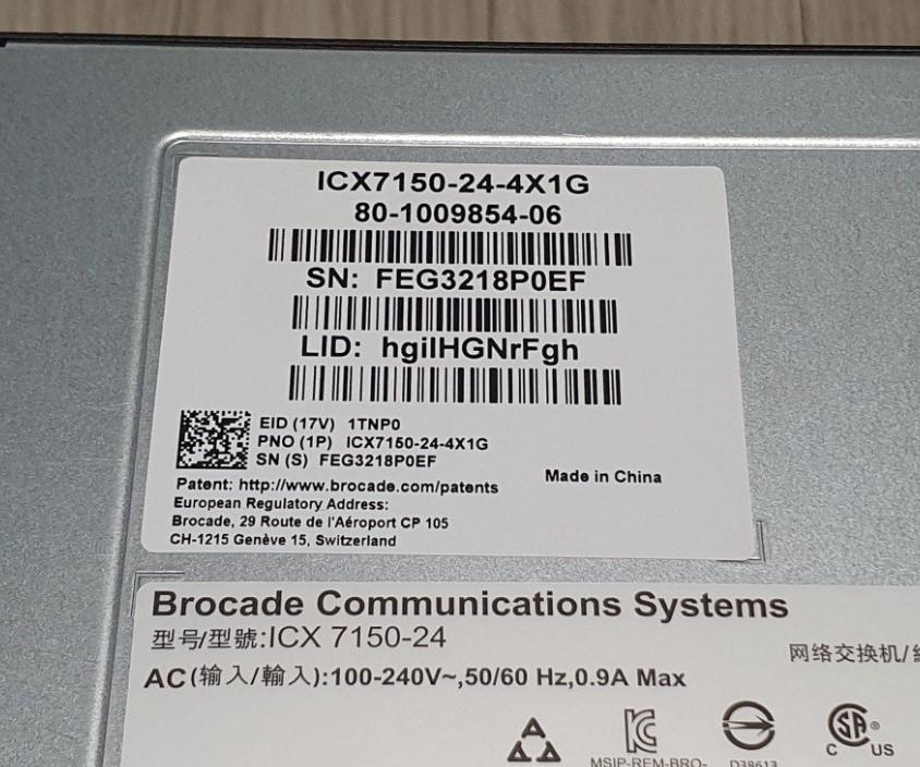 Ruckus ICX7150 / 10G 4포트, 1G 24포트 허브 / 무소음 10기가 스위치--3