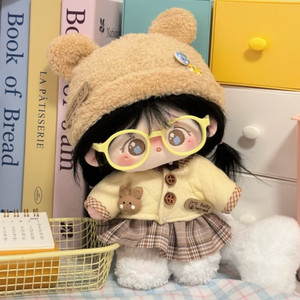 20cm 인형 버터베어 옷 의상 4세트(모자+상의+하의+신발)