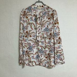 maje 마쥬 플라워 패턴 타이 블라우스