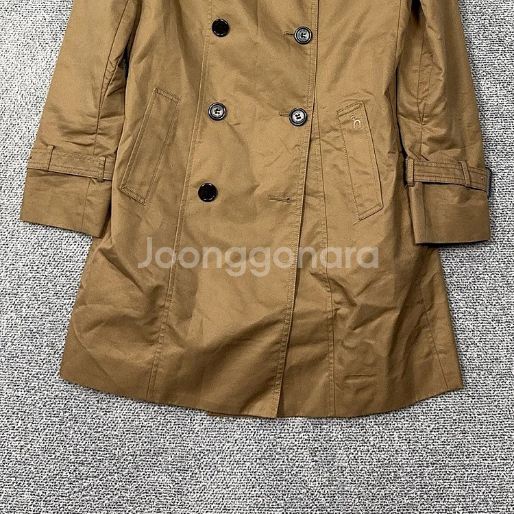 해지스 베이지 여성 클래식 트렌치 코트 85-160--3