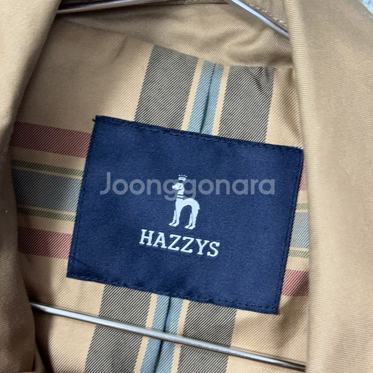 해지스 베이지 여성 클래식 트렌치 코트 85-160--6