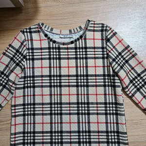 체크 니트 티셔츠 66