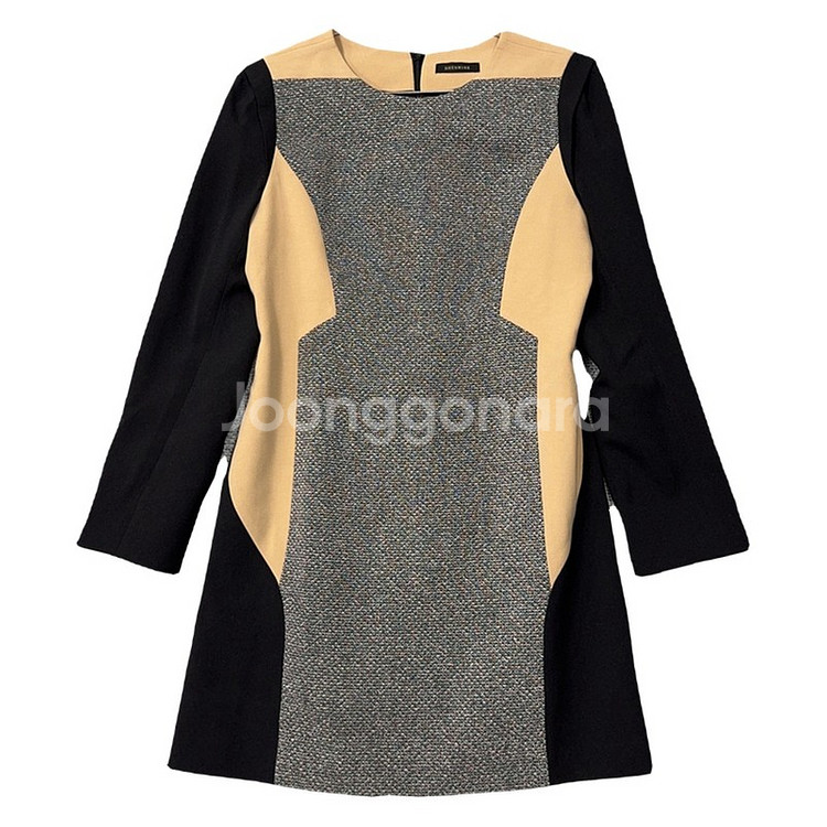 쉬스미스 블랙 그레이 클래식 원피스 66--0
