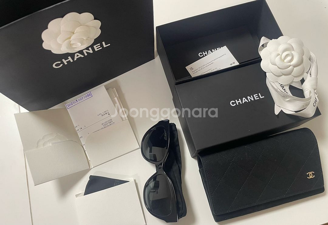 샤넬 하트 선글라스--0