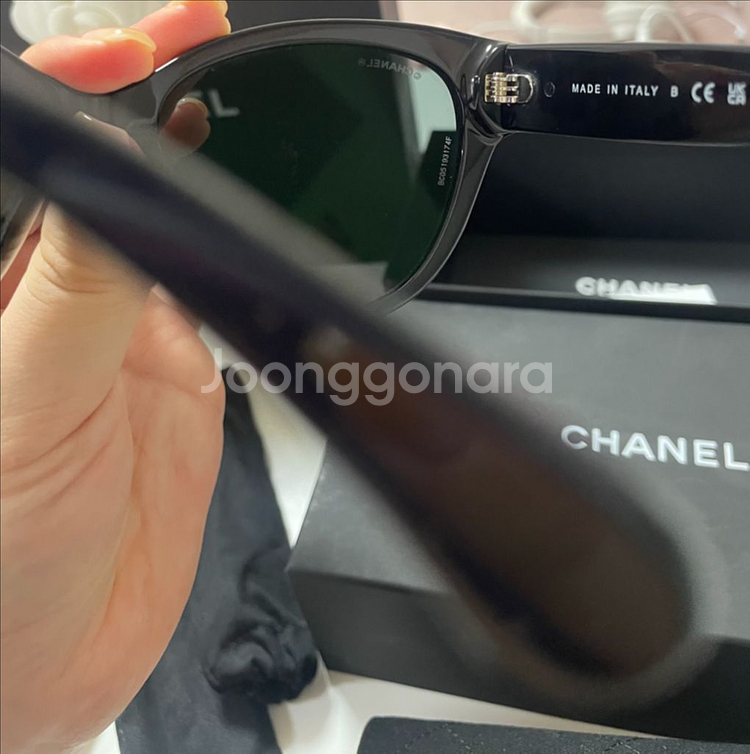 샤넬 하트 선글라스--4