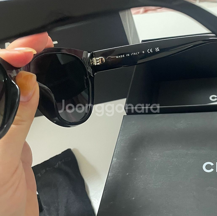 샤넬 하트 선글라스--3