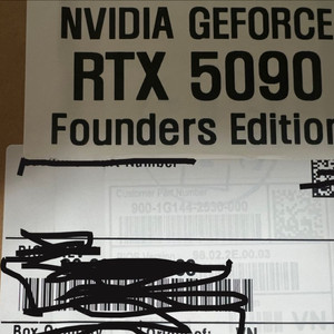 5090 Founders Edition(5090 FE) 미개봉 팝니다
