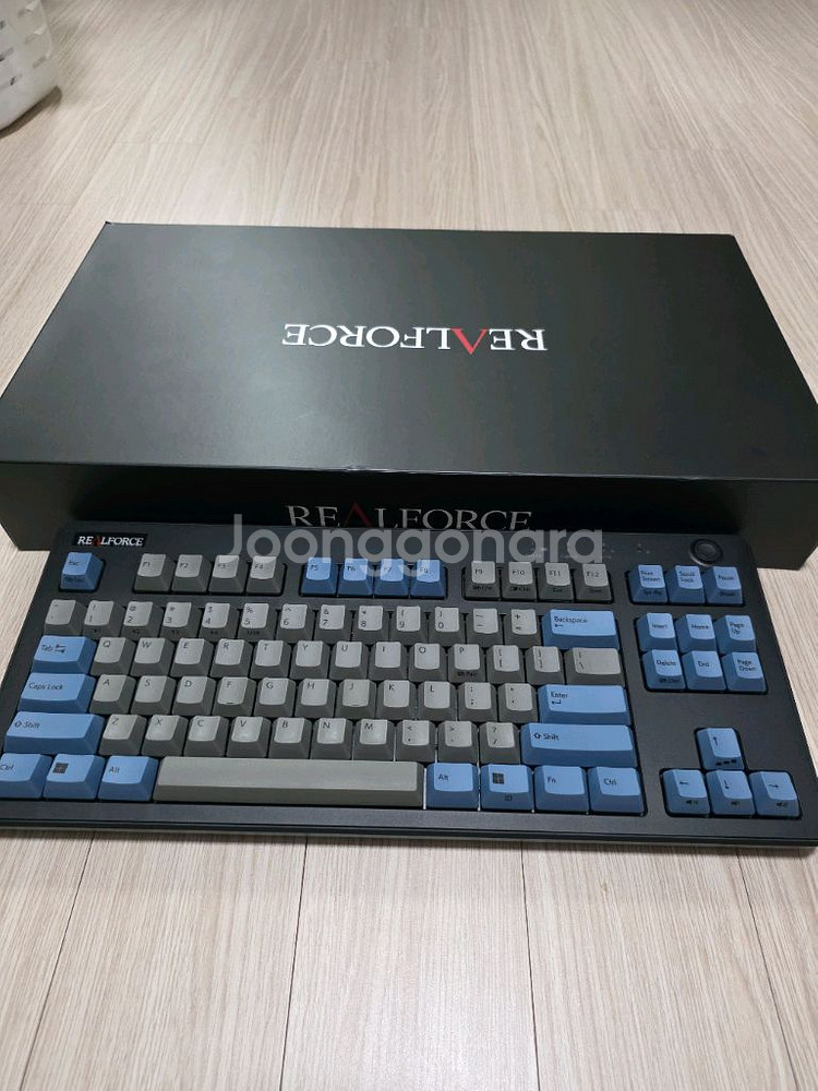 리얼포스 R3 그레이블루 45g 저소음 급처--0