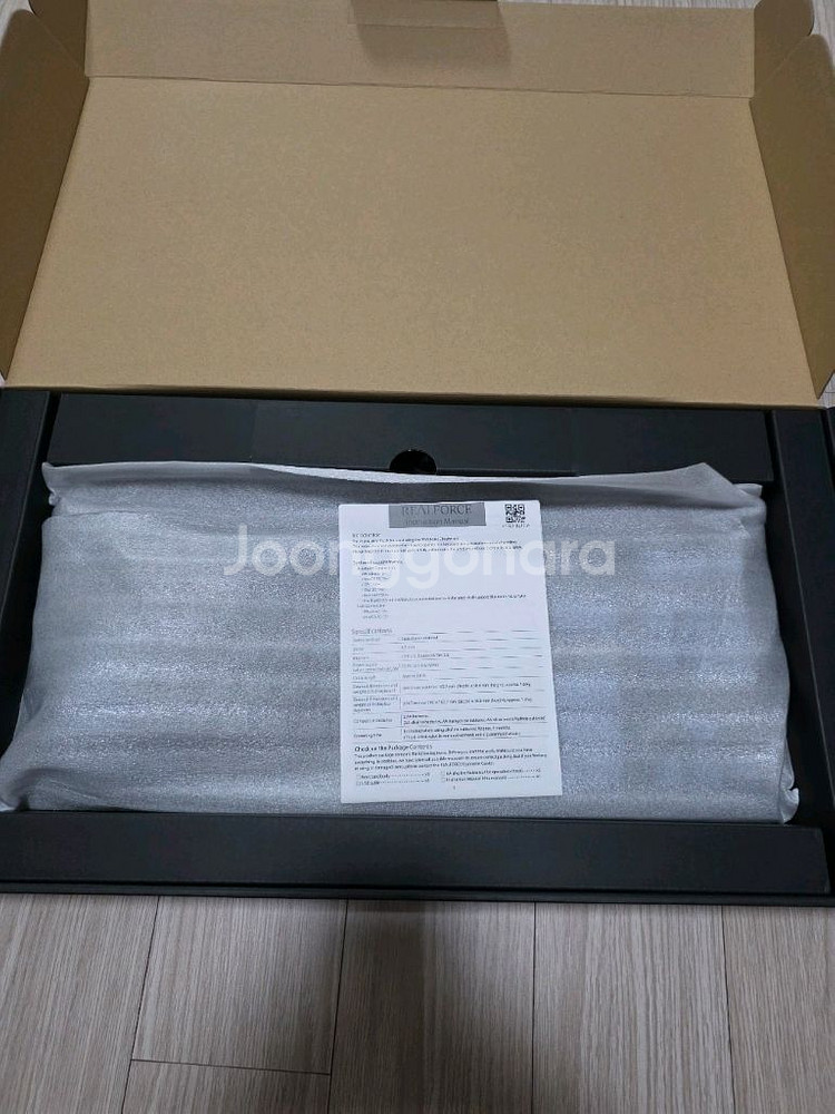 리얼포스 R3 그레이블루 45g 저소음 급처--7