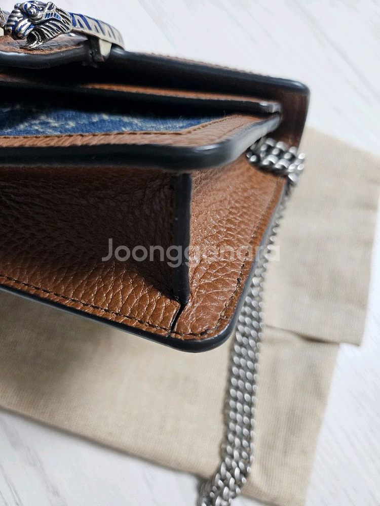 구찌 GG 캔버스 체인 크로스백--2