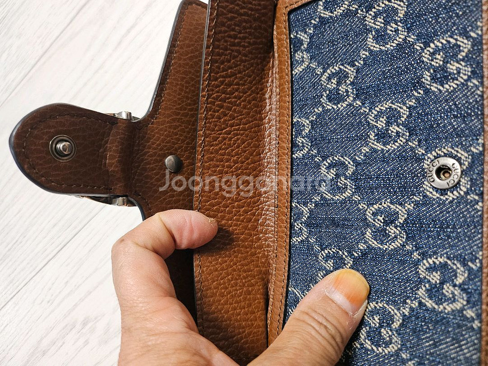 구찌 GG 캔버스 체인 크로스백--6