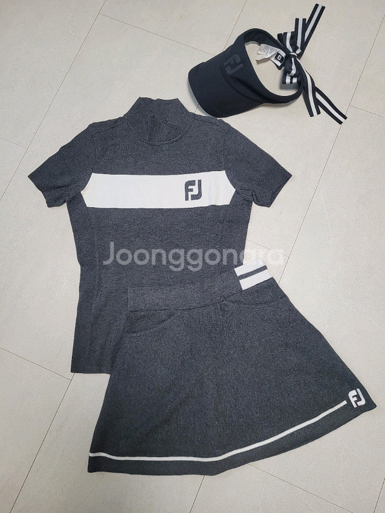 정품 풋조이 골프 모자, 니트 상하의 세트 (85,25)--1