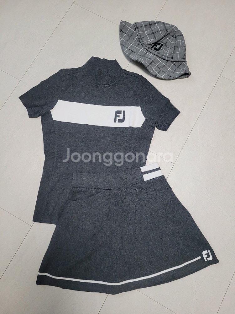 정품 풋조이 골프 모자, 니트 상하의 세트 (85,25)--2