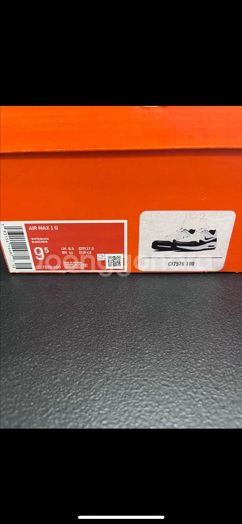 나이키 에어맥스 1 골프 화이트 블랙--5