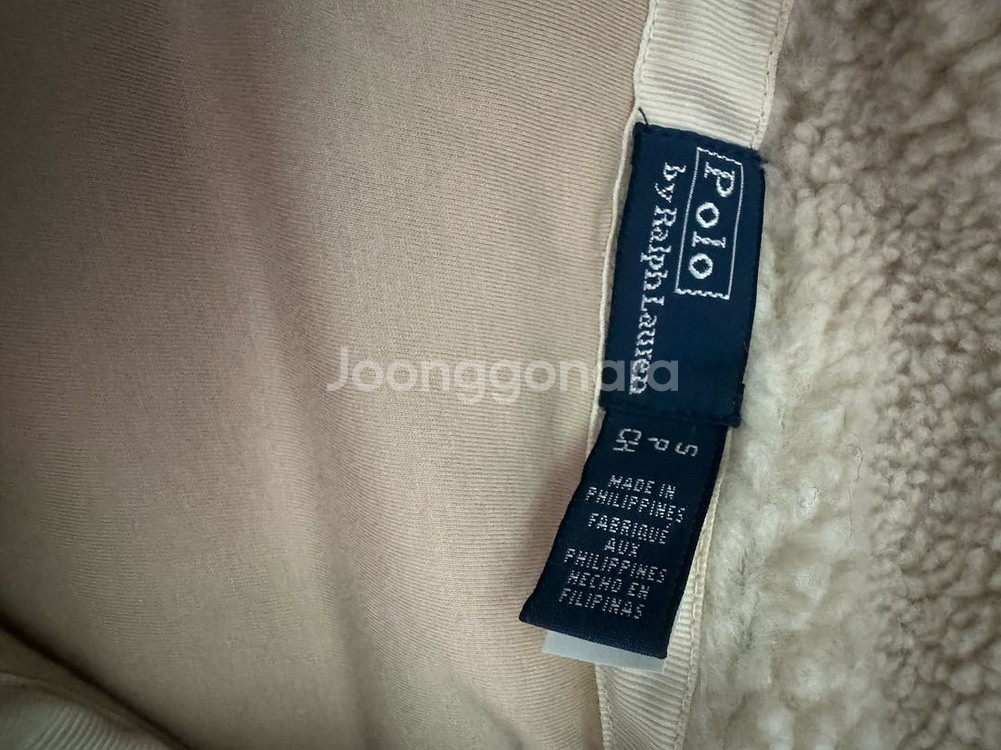 폴로 랄프로렘 여성 플리스 자켓 S 아이보리--3