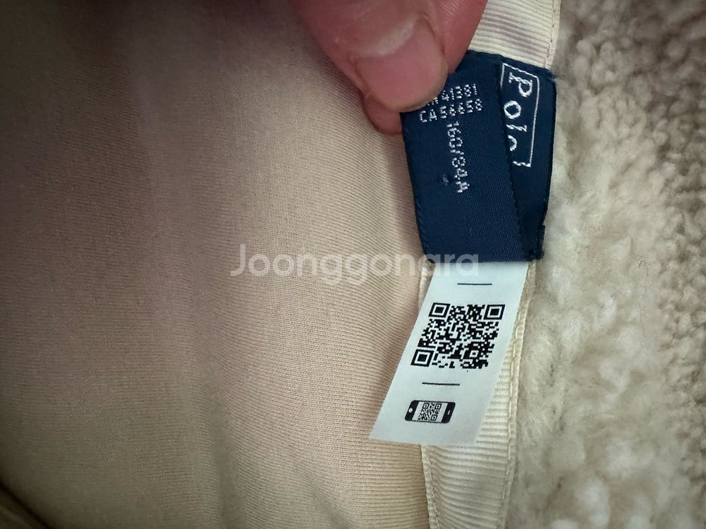 폴로 랄프로렘 여성 플리스 자켓 S 아이보리--5