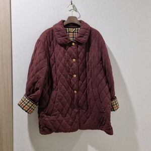닥스 퀼팅 자켓 버건디