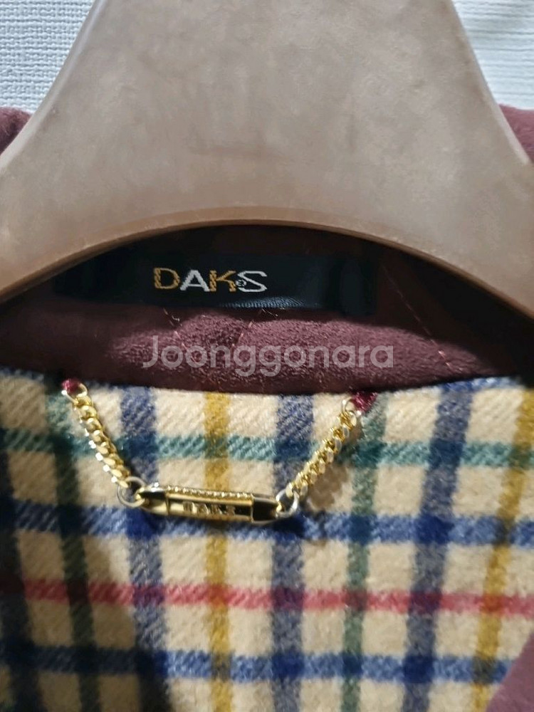 닥스 퀼팅 자켓 버건디--3