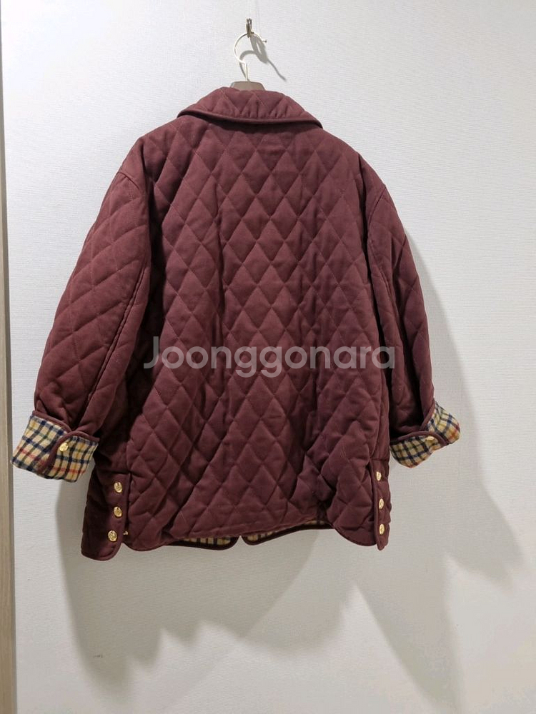 닥스 퀼팅 자켓 버건디--6