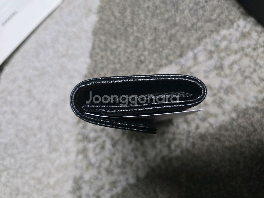 샤넬 보이 플랩 카드지갑 은장 캐비어 풀박스 새상품--4