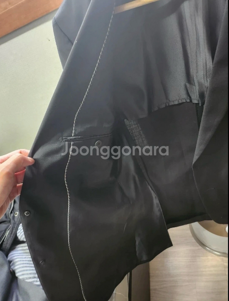 다크네이비 정장자켓 프리미엄 모 100% 새상품 (105) 택O--1