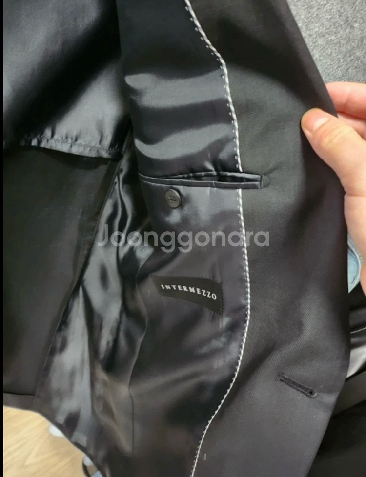 다크네이비 정장자켓 프리미엄 모 100% 새상품 (105) 택O--6