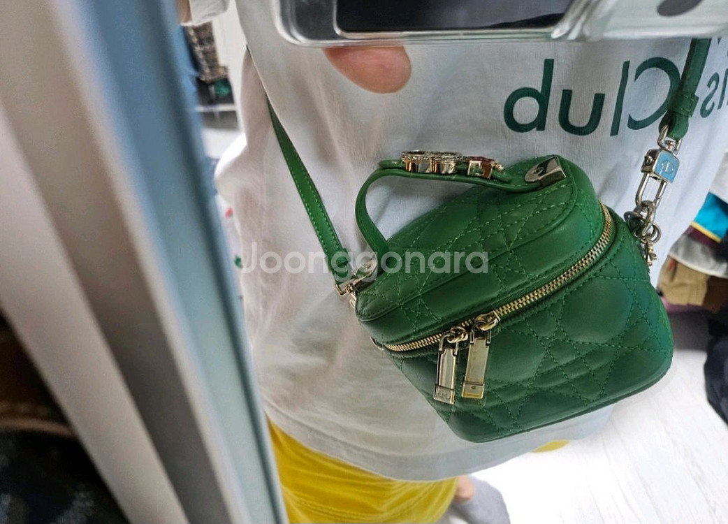 디올 레더 미니백--7