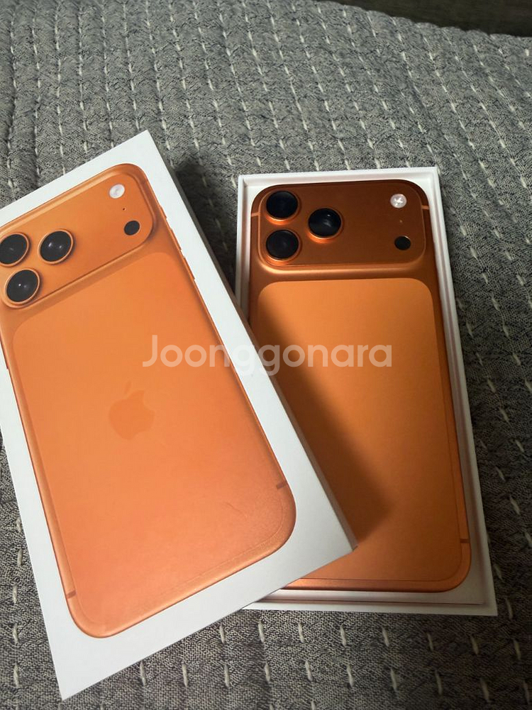 아이폰 17프로맥스 256 오렌지 풀박스--0