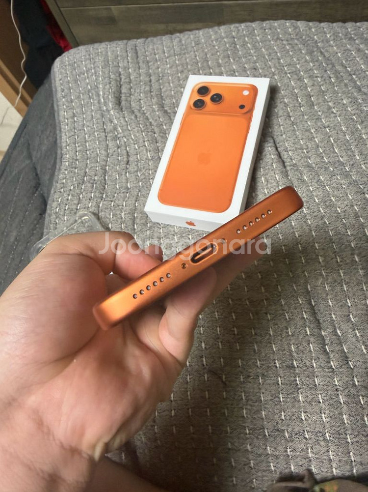 아이폰 17프로맥스 256 오렌지 풀박스--4