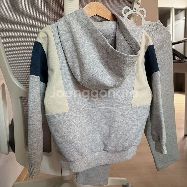 노스페이스키즈 상하세트 110 (후드 집업+팬츠)--5