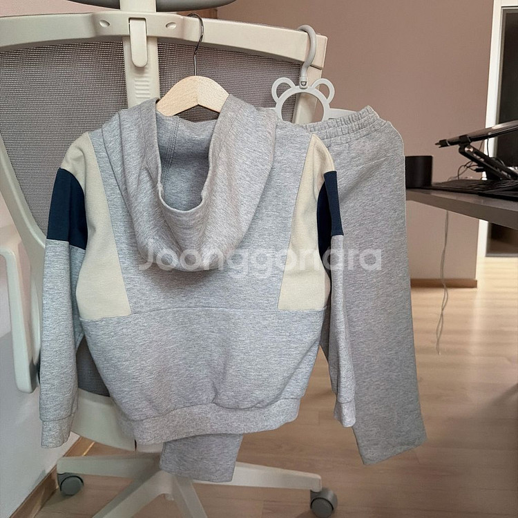 노스페이스키즈 상하세트 110 (후드 집업+팬츠)--4