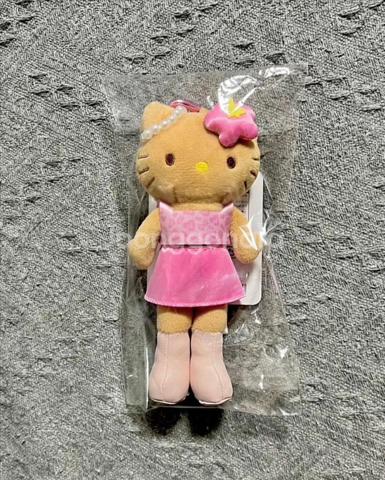일본정품) 헬로키티 고고갸루 스타일업 마스코트 롱다리 태닝 핑크--0