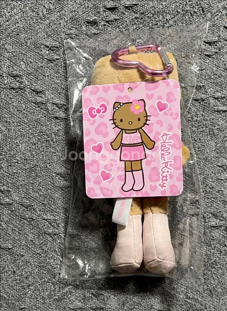 일본정품) 헬로키티 고고갸루 스타일업 마스코트 롱다리 태닝 핑크--1