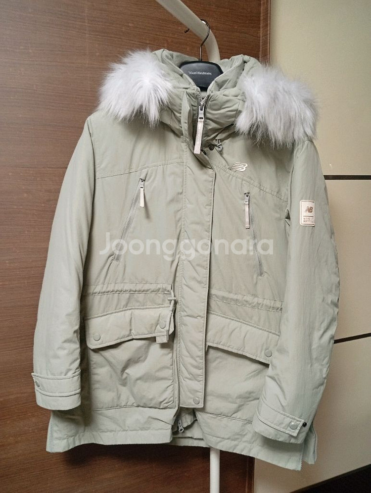 뉴발란스 여성 야상 패딩 구스 점퍼 85--0