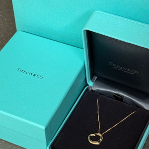 티파니앤코 엘사퍼레티 오픈하트 목걸이 16mm 로즈골드18k