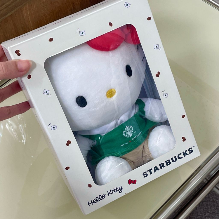 스타벅스 헬로키티 50주년 한정판 인형--1