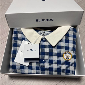 블루독 체크 상하복 세트 (새상품)