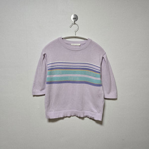 그로브 니트 반팔티셔츠 (오마이걸 유아 착용)