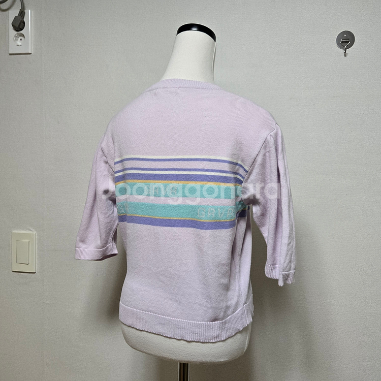 그로브 니트 반팔티셔츠 (오마이걸 유아 착용)--5