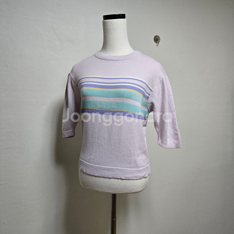 그로브 니트 반팔티셔츠 (오마이걸 유아 착용)--4