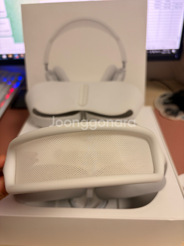 에어팟 맥스 실버 라이트닝 애플정품 풀박스--6