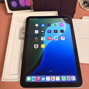 배터리100 아이패드 미니 7세대 256기가 퍼플 와이파이 풀박스