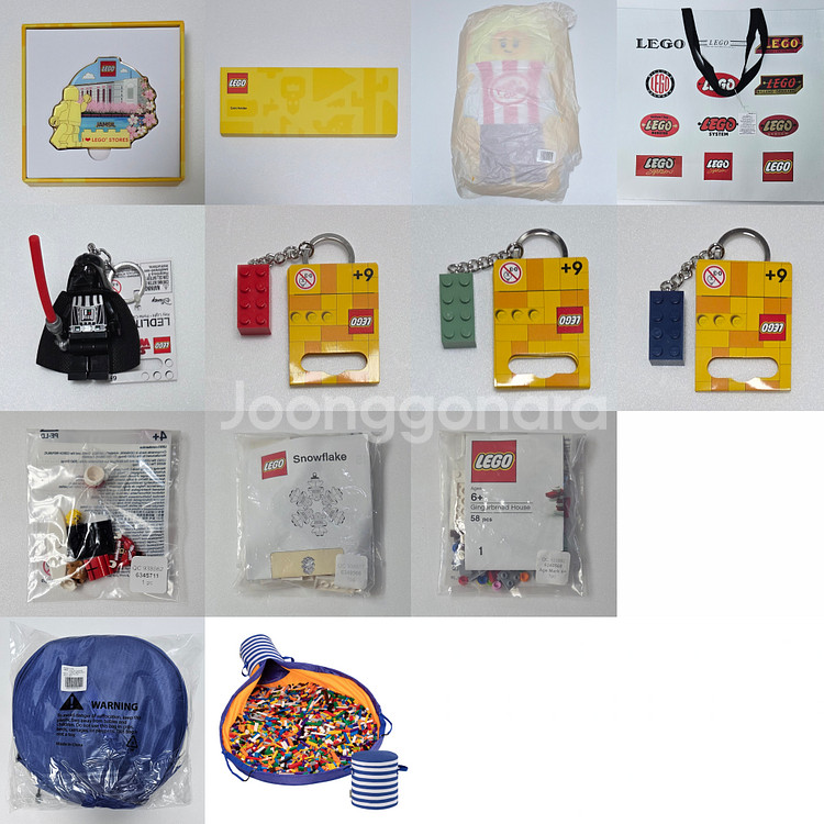 레고 40769 40705 40528 40696 40588 폴리백 레고스토어 팝콘쿠션 열쇠고리 BAM 미니피규어--2