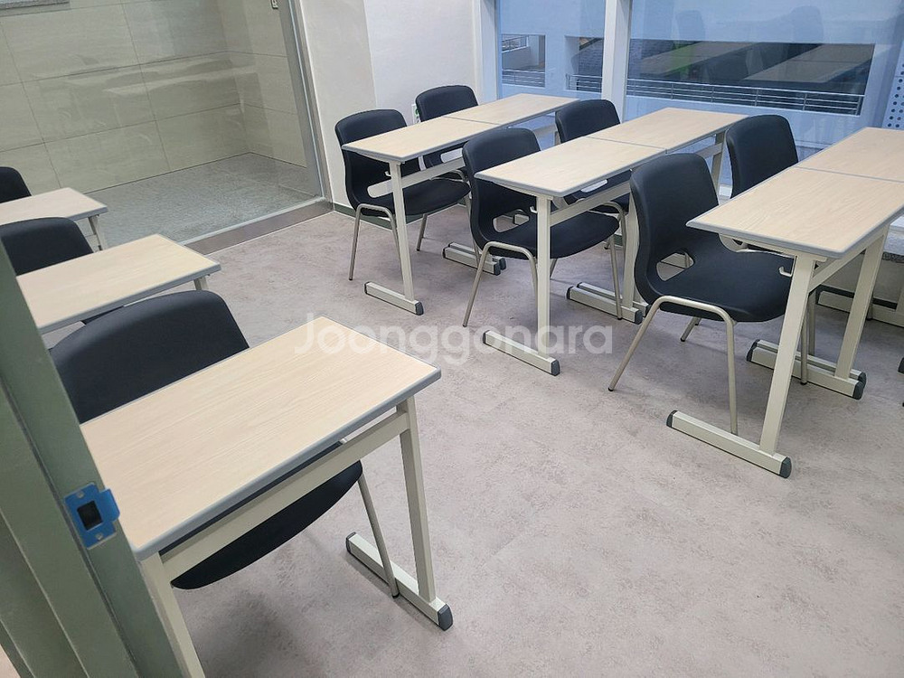 학원책걸상 학원용 책상 의자 세트--3