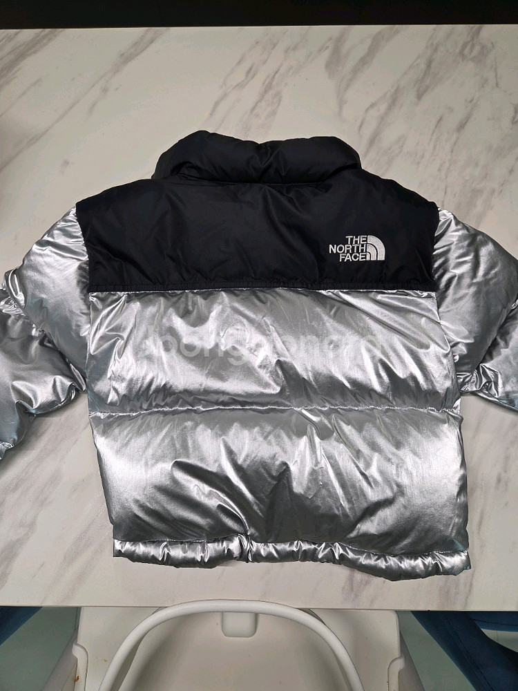 노스페이스 키즈 눕시 패딩점퍼 130 실버--1